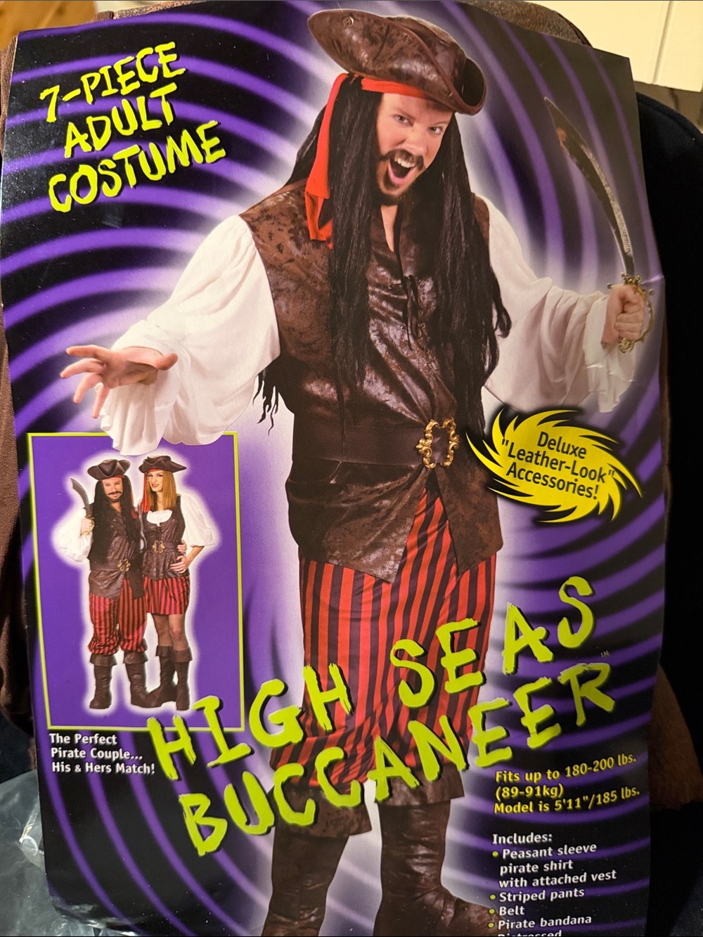 High Seas Buccaneer Kids Pirate Costume - Red & Brown